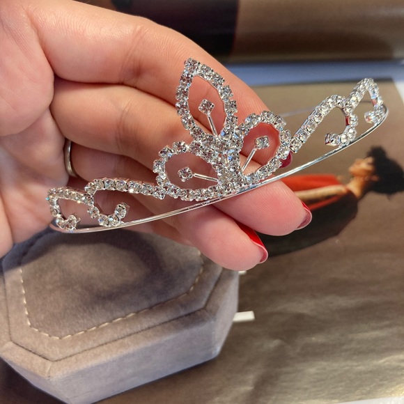 π Rhinestone Bridal Wedding Crown π Headband bridal Tiara - Picture 3 of 5